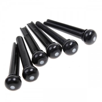 Brugpennen zwart (zes stuks)