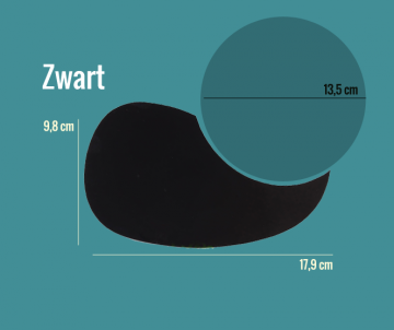 Slagplaat zwart of tortoise shell