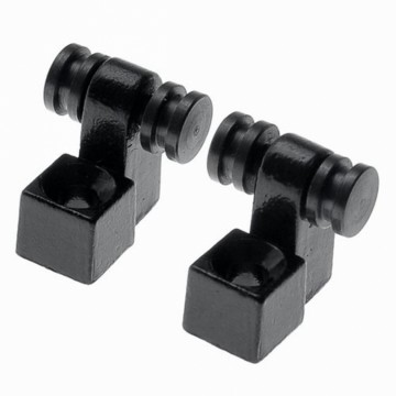 Snaargeleiders met roller zwart