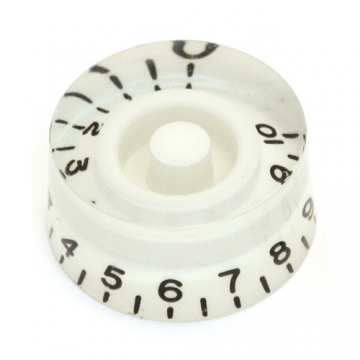 Speedknop LP-stijl wit kunststof