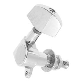 Stemmechanieken vintage chroom diamond head (6 stuks)