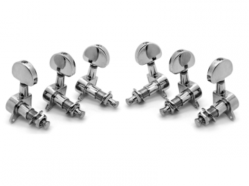 Stemmechanieken vintage chroom (6 stuks)