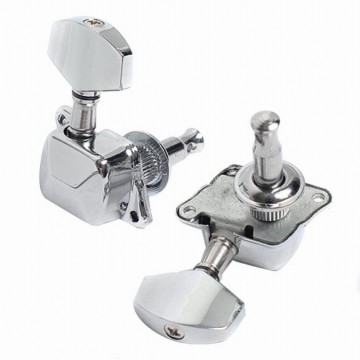 Stemmechanieken semi-closed vintage chroom 6 stuks