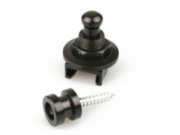 Strap lock roundhead zwart