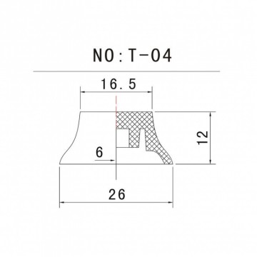 Set van 2 toneknoppen en 1 volumeknop - creme