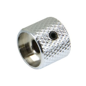 Volumeknop of toneknop chroom met inbus