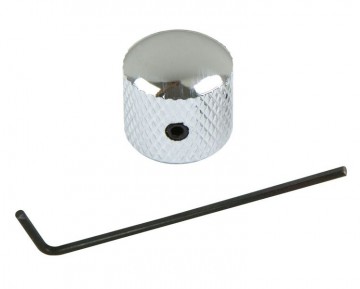 Volumeknop of toneknop chroom met inbus
