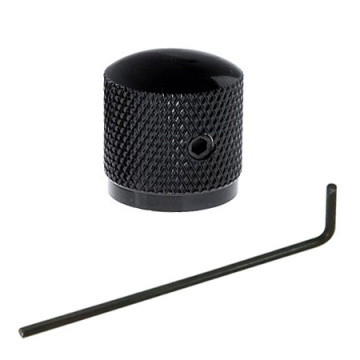 Volumeknop of toneknop zwart met inbus