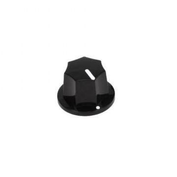 Volumeknop zwart met witte streep