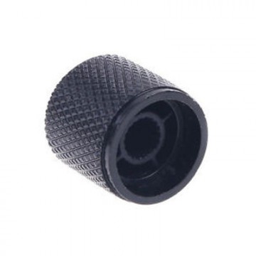 Volumeknop of toneknop zwart metaal