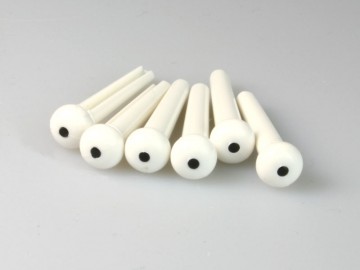 Brugpennen wit (zes stuks)