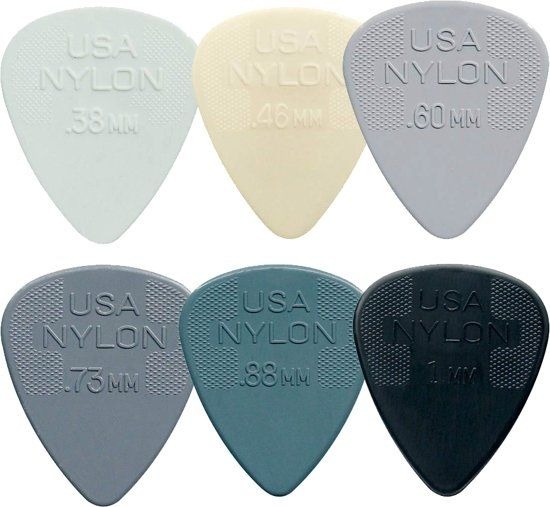 Scharnier Ijsbeer Lagere school Dunlop plectrum Standard Nylon SET 0.38mm-1.00mm 6-pack MIX - Plectrums en  plectrumhouders - Gitaar onderdelen kopen? Betaalbare onderdelen &  accessoires